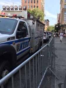 NYPD Vehicles On West 4th Street