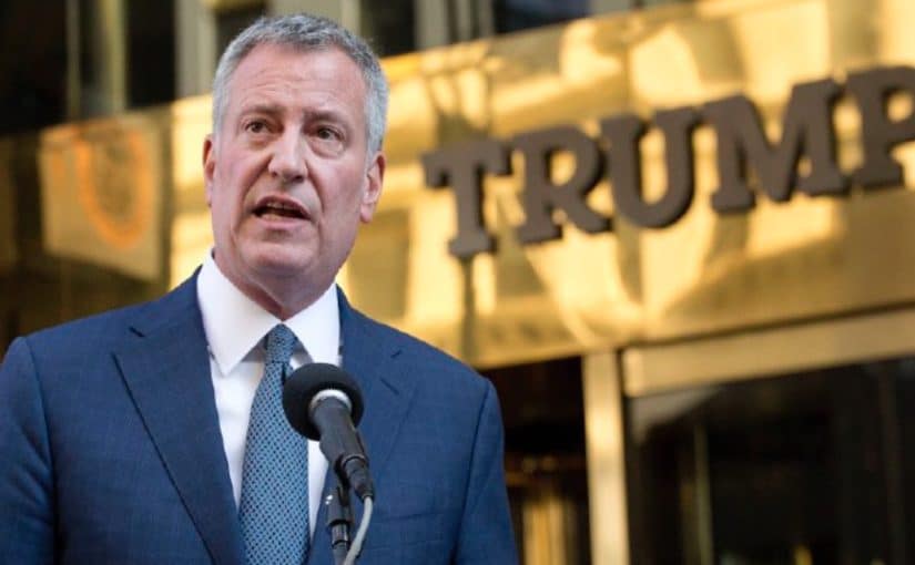 Mayor de Blasio and President-elect Trump
