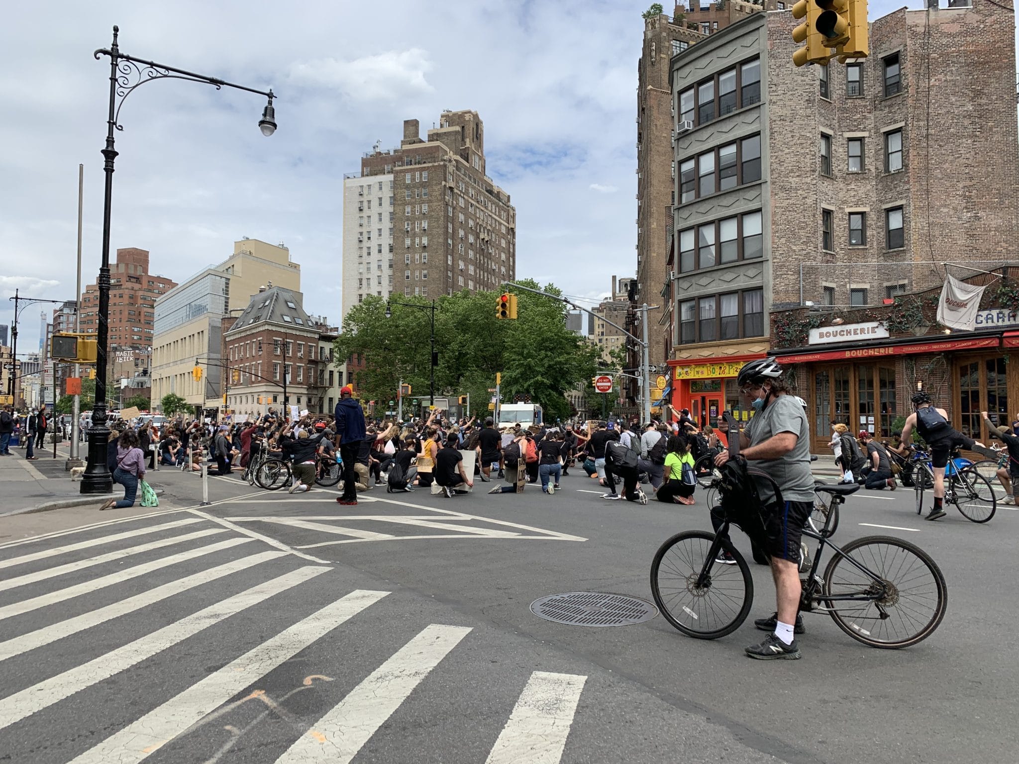 Protestors at Sheridan Square