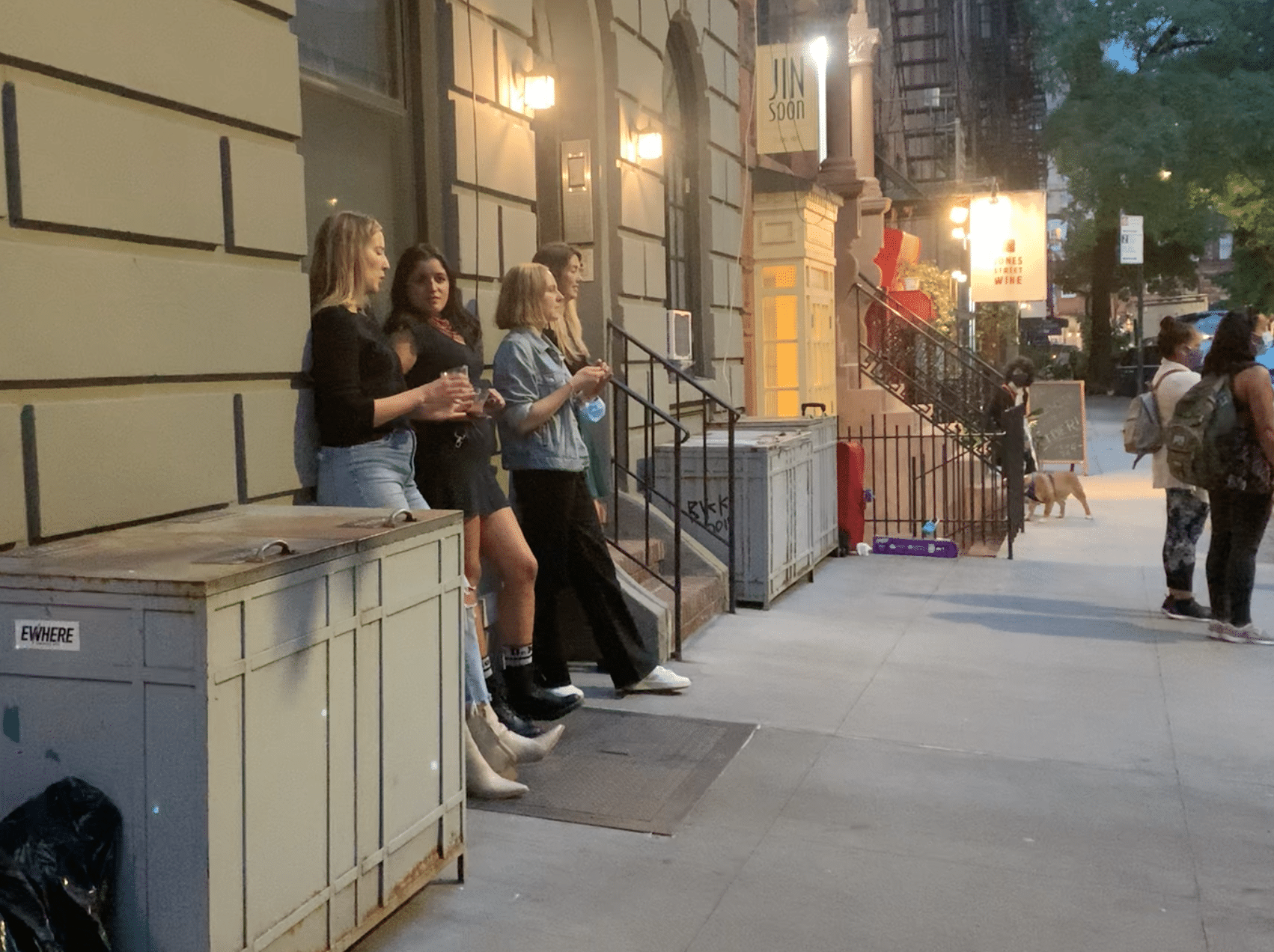 Women Enjoying the Block Party